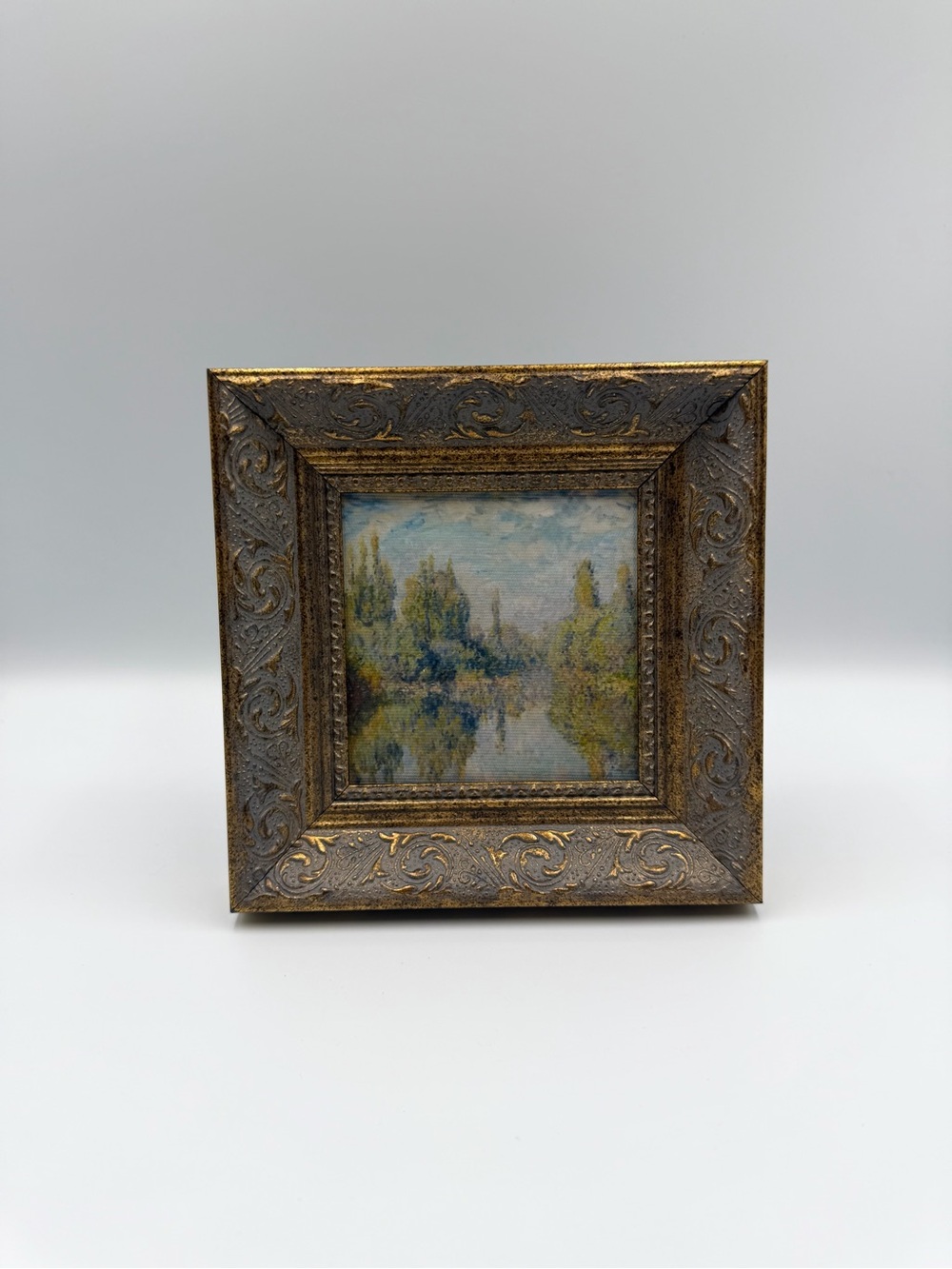 Framed Landscape Art 6.5x6.5 Tabletop Home Decor
